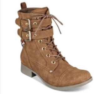Guess lace-up combat boots